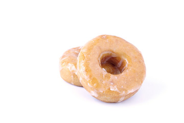Ricebury Donut with sugar isolated on white background