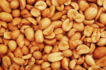 Many peanuts as texture