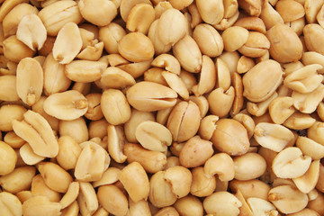 Many peanuts as background