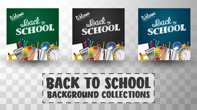 Back to school background collections
