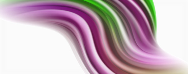Glossy colorful liquid waves abstract background,, modern techno lines