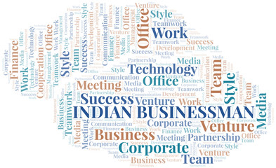 Obraz premium Business Office Fast word cloud. Collage made with text only.