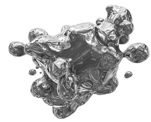 Crumbled foil shape. It can be used in web and print design