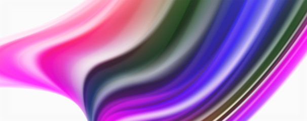 Color flowing waves, liquid conceptual abstract background