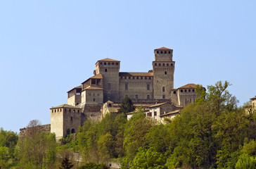 Fototapeta na wymiar Medieval castle of Torrechiara