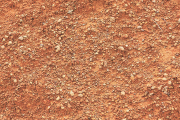 Tropical laterite soil or red ground texture