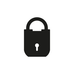 Icon padlock. Vector illustration