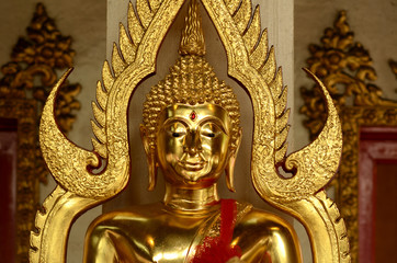 Buddha statue,Buddha face,Buddha image,Gilded buddhist figure Buddhist image covering gold leaf.