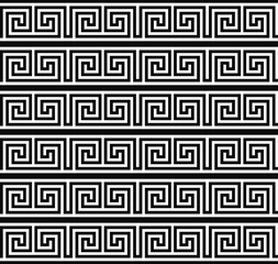 Vector seamless pattern. Greek tileable design. Classic stylish texture. Repeating geometric tiles Greek style continuous line motif. 