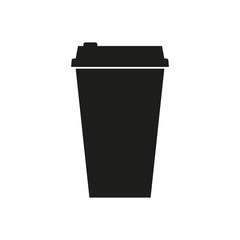 Icon paper Cup of coffee. Vector