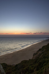 Sunset over the ocean