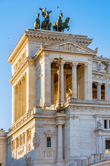 Fototapeta na wymiar Vittoriano monument building in Rome