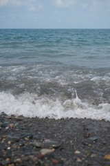 waves on the beach
