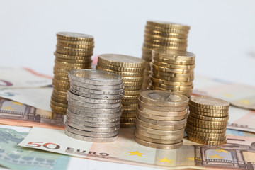 Euro Münzen und Scheine