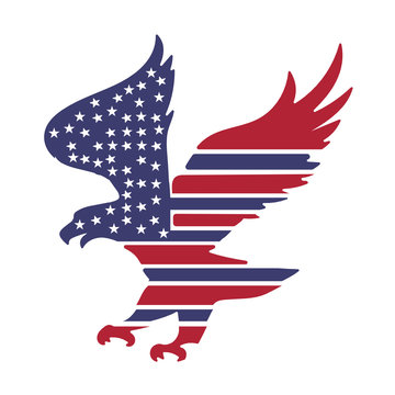 American Flag Eagle Design