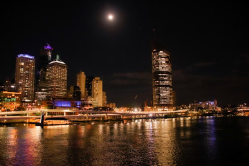 Fototapeta na wymiar Brisbane City at Night