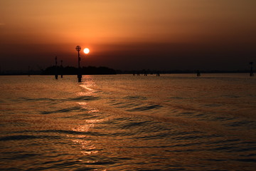 Puesta del sol en Venezia