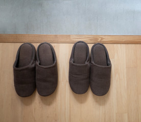 複数のスリッパのライフスタイルイメージ写真