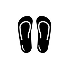 Flip flop icon. Foot ware. New trendy art style flip flop vector illustration.