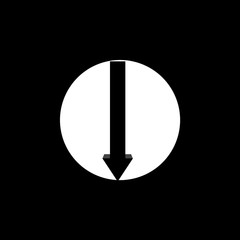illustration of a symbol in black background