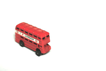 Souvenirs with London symbols for sale,bus