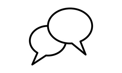 Conversation and discussion icon for communication and dialogue