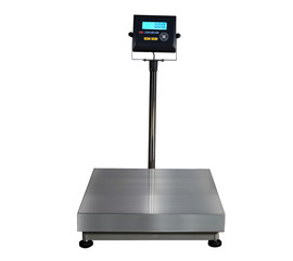 scales for weighing heavy objects and goods, isolated on white background