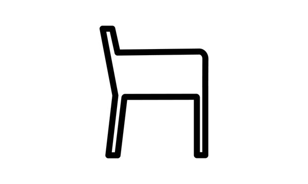 Chair simple icon vector image 