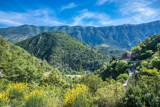 France, Vaucluse, Brantes, Toulourenc valley and north slope of the Mont Ventoux