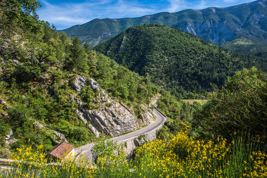 France, Vaucluse, Brantes, Toulourenc valley and north slope of the Mont Ventoux