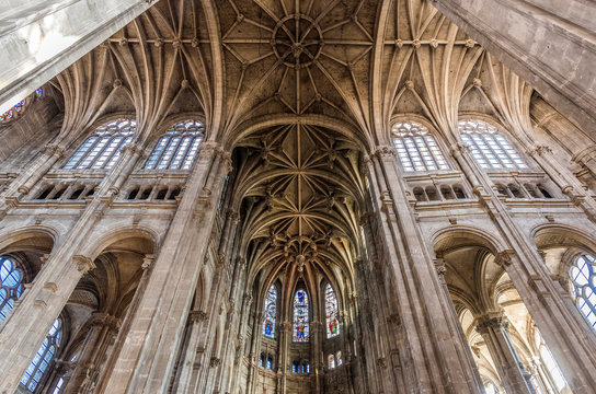 France, 1st arrondissement of Paris, nave and transepts of the Church of Saint-Eustache