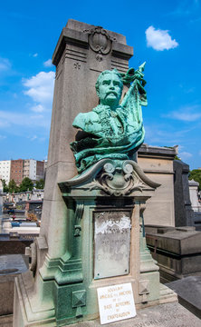 France, 14th arrondissement of Paris, Montparnasse Cemetery, cenotaph of the general count Ernest de Lipowski (1843-1904)