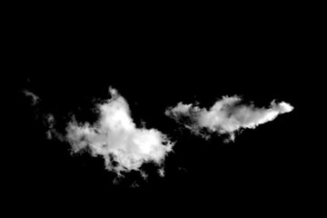 Clouds over  black background .Abstract drak.