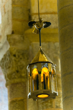 Europe,France,Midi-Pyrenees,Aveyron,Conques,Sainte-Foy, Saint James way