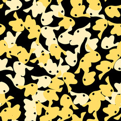 Urban UFO camouflage of various shades of black and yellow colors