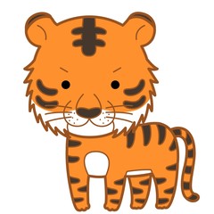 動物のイラスト-トラ