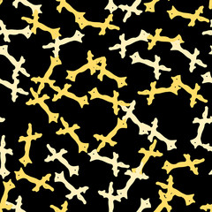 Urban UFO camouflage of various shades of black and yellow colors