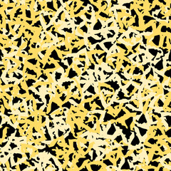 Urban UFO camouflage of various shades of black and yellow colors