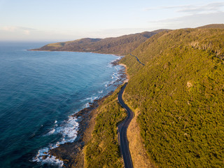 Obraz premium Die Great Ocean Road in Victoria Australien aus der Luft