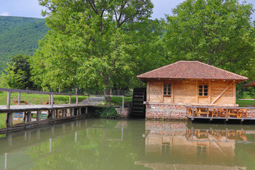 Fototapeta na wymiar Traditional water mill at country side of Serbia, Eastern Serbia, near Despotovac city