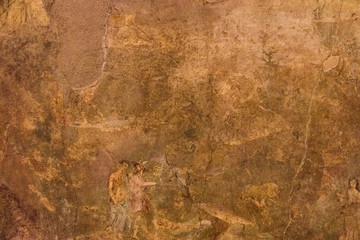 Fragment of old canvas from an antique painting
