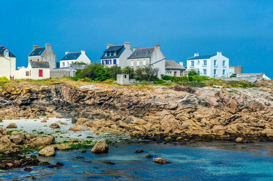 France, Brittany, Ile de Sein, village
