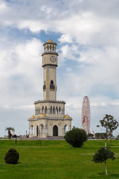 Esplanade in front of Batumi's sea port, Adjara, Georgia, Transcaucasia