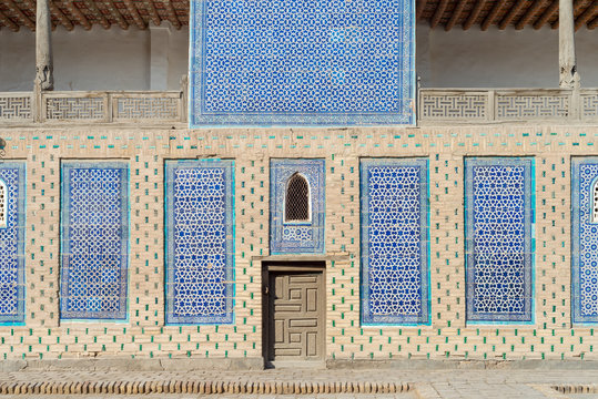 Tach Khauli's courtyard in Khiva, Uzbekistan, Central Asia