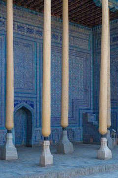 Summer Mosque at Kunya Ark Fortress, Khiva, Uzbekistan, Central Asia