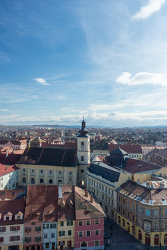 The roman catholic church of Holy Trinity in Sibiu (Hermannstadt), Transylvania, Roumania