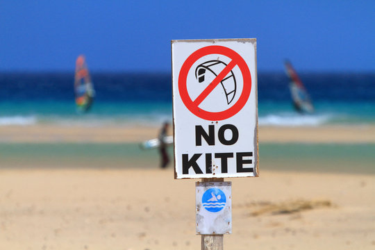 Spain, Canay islands, Fuerteventura. No Kite