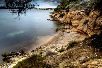 La costa de Mardavall en Palma de Mallorca (España)