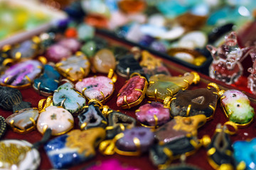 Beautiful colorful Asian gemstones 