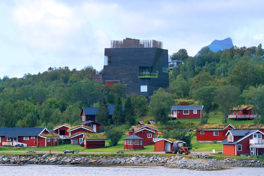 Europe, Norway, Nordland, Bodo. Hamar&oslash;y. Hamsunsenteret. Knut Hamsun Centre